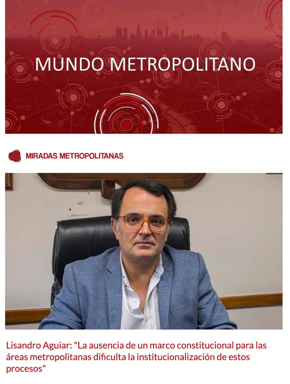 Newsletter Mundo Metropolitano 11